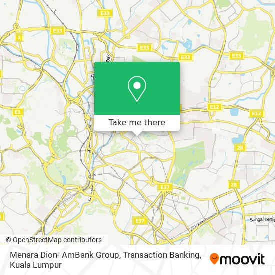 Menara Dion- AmBank Group, Transaction Banking map