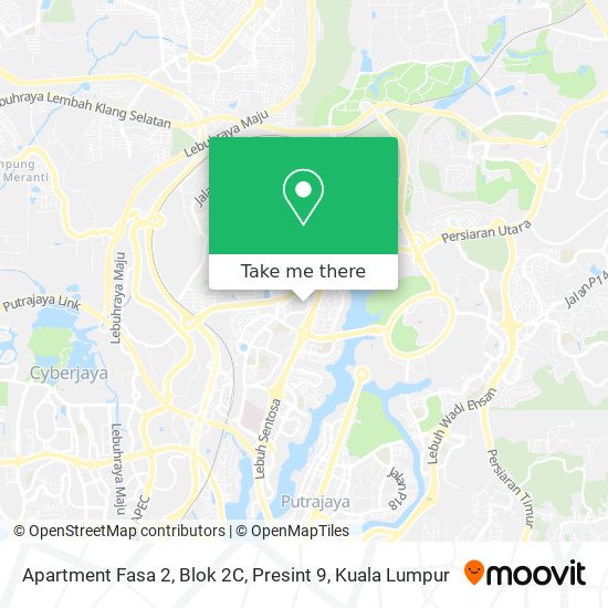 Apartment Fasa 2, Blok 2C, Presint 9 map