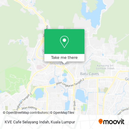 Peta KVE Cafe Selayang Indah