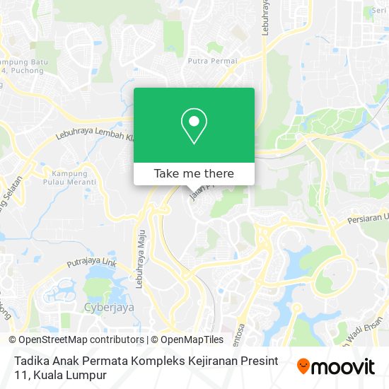 Tadika Anak Permata Kompleks Kejiranan Presint 11 map