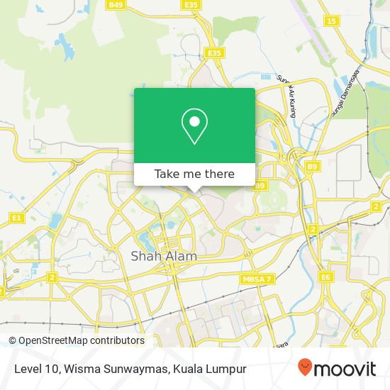 Level 10, Wisma Sunwaymas map