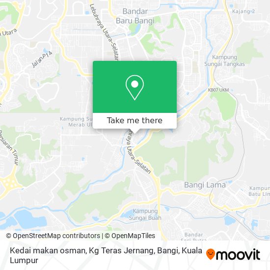 Kedai makan osman, Kg Teras Jernang, Bangi map