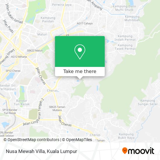 Peta Nusa Mewah Villa