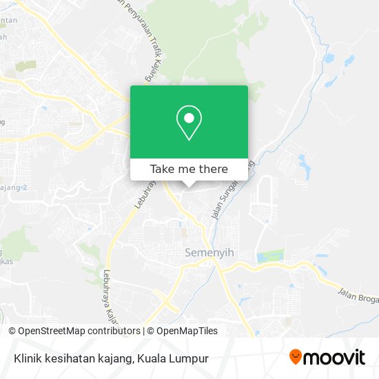 Klinik kesihatan kajang map