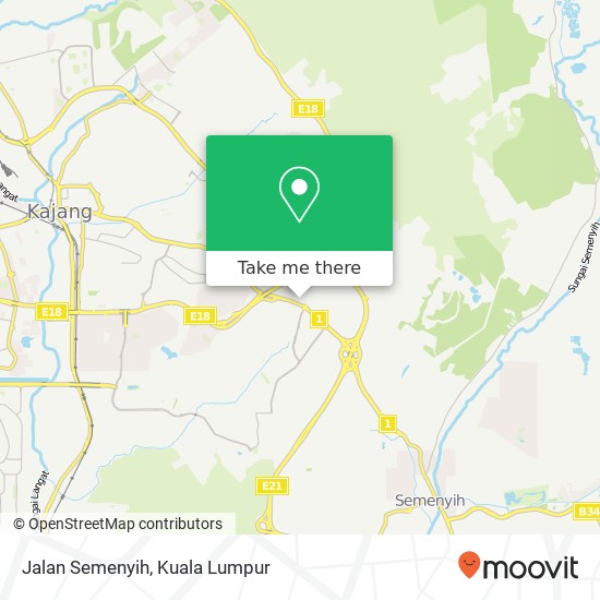 Jalan Semenyih map