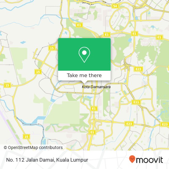 No. 112 Jalan Damai map