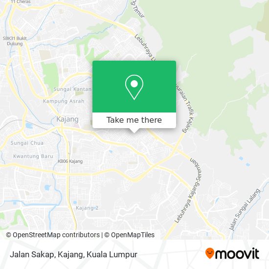 Jalan Sakap, Kajang map