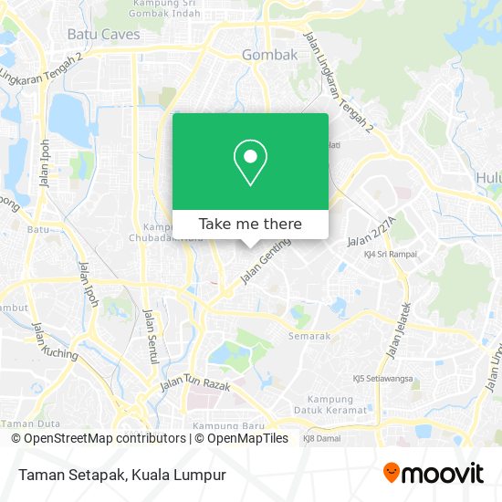 Taman Setapak map