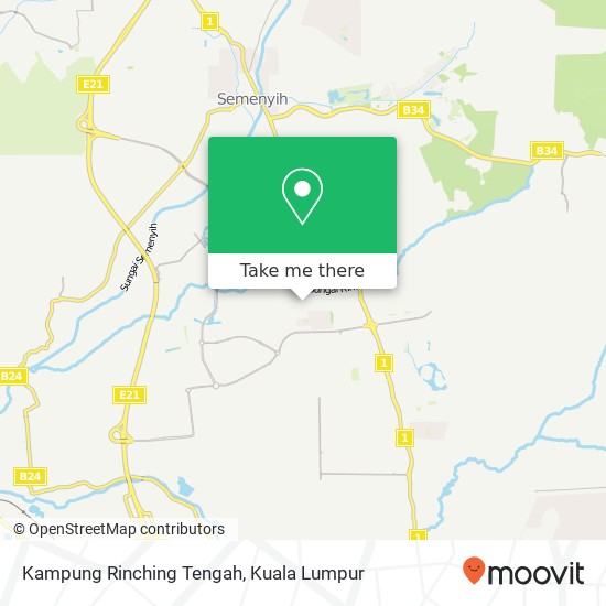 Kampung Rinching Tengah map