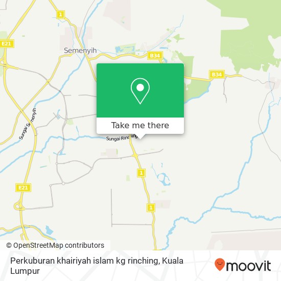 Peta Perkuburan khairiyah islam kg rinching
