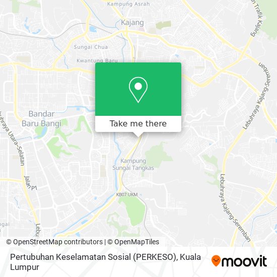 Pertubuhan Keselamatan Sosial (PERKESO) map