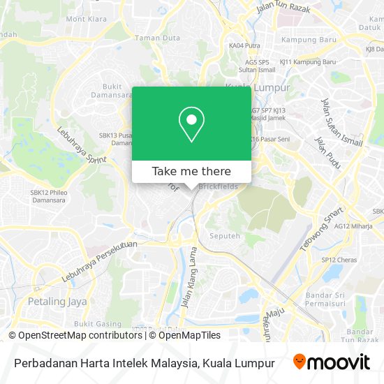 Perbadanan Harta Intelek Malaysia map