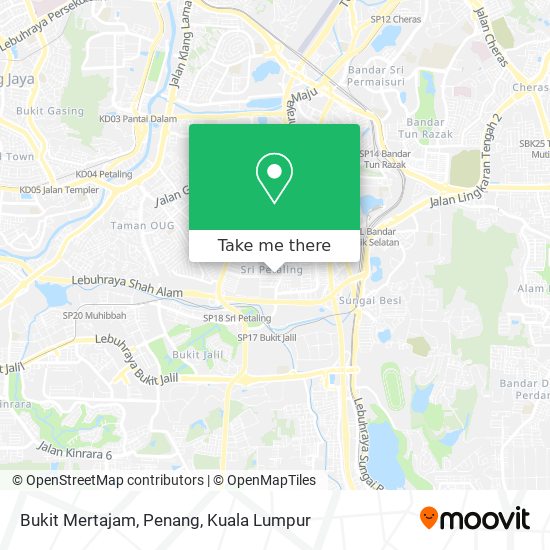 Bukit Mertajam, Penang map