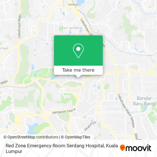 Peta Red Zone Emergency Room Serdang Hospital