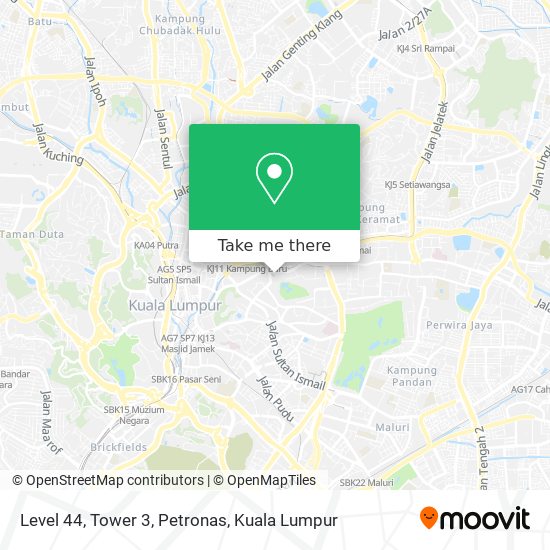 Level 44, Tower 3, Petronas map