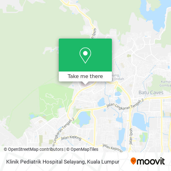 Peta Klinik Pediatrik Hospital Selayang