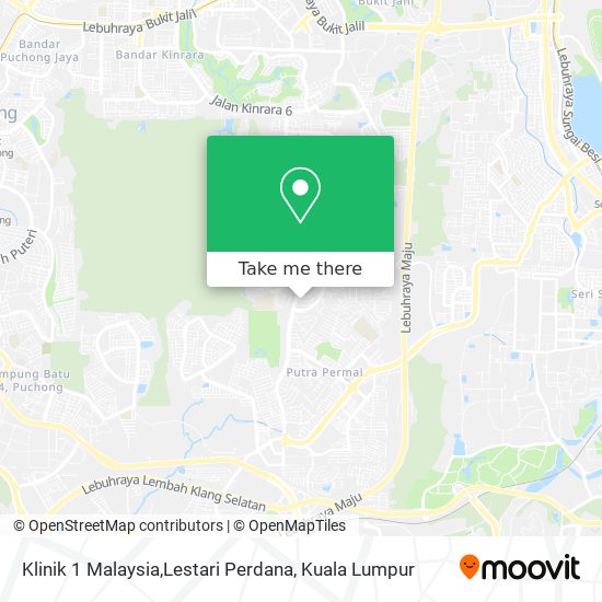 Peta Klinik 1 Malaysia,Lestari Perdana