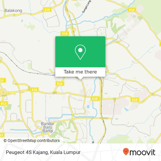 Peugeot 4S Kajang map