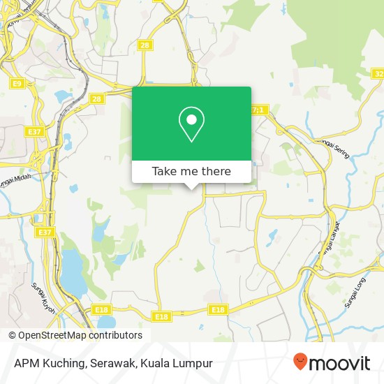 APM Kuching, Serawak map