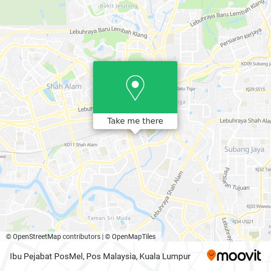 Peta Ibu Pejabat PosMel, Pos Malaysia