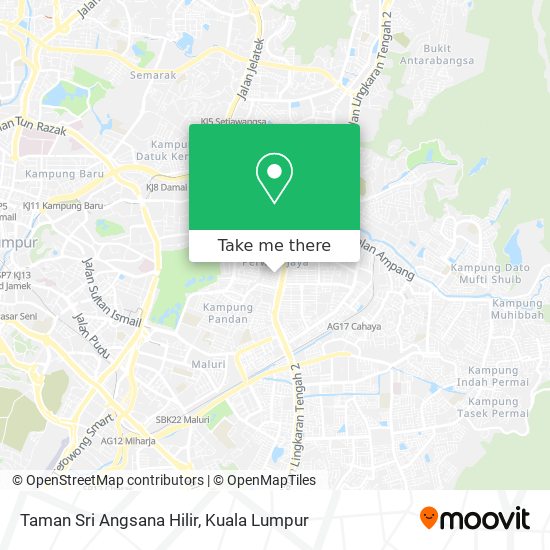 Peta Taman Sri Angsana Hilir