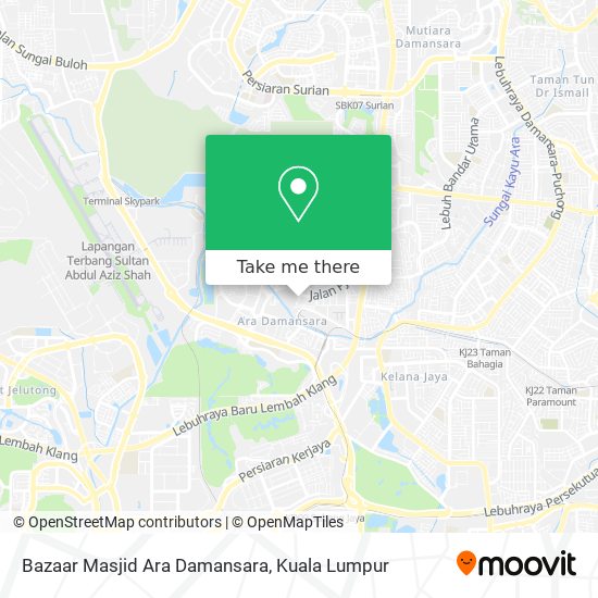 Bazaar Masjid Ara Damansara map
