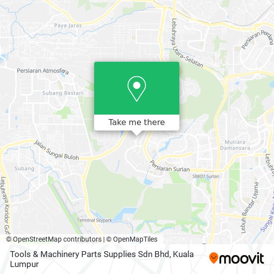 Tools & Machinery Parts Supplies Sdn Bhd map