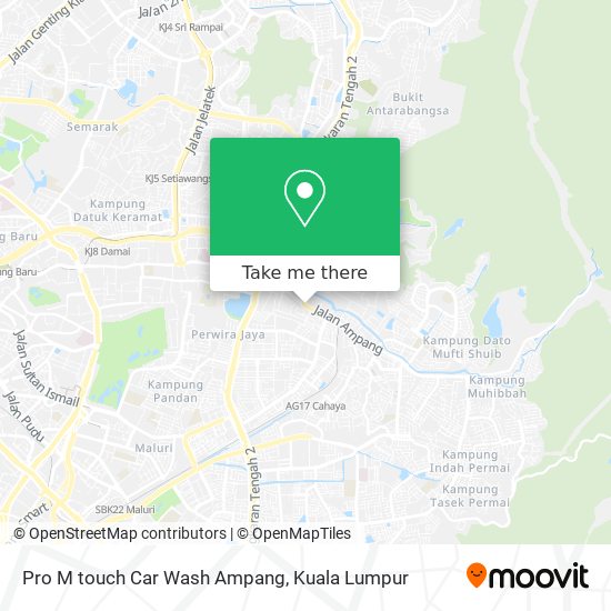 Pro M touch Car Wash Ampang map