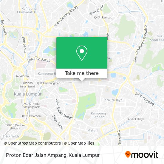 Peta Proton Edar Jalan Ampang