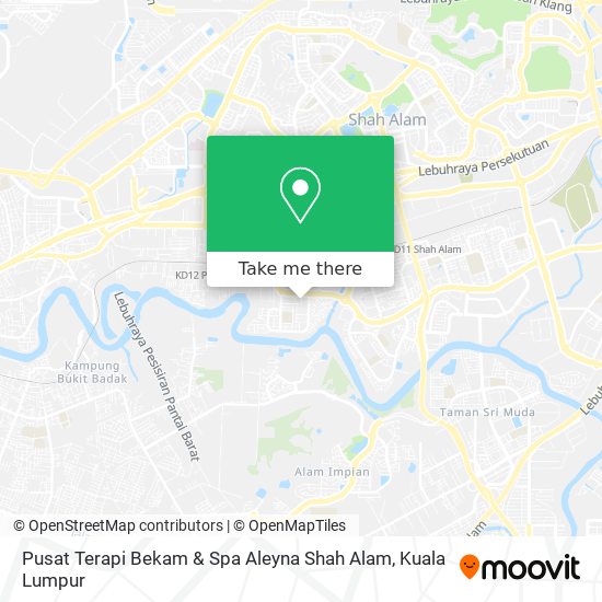 Peta Pusat Terapi Bekam & Spa Aleyna Shah Alam