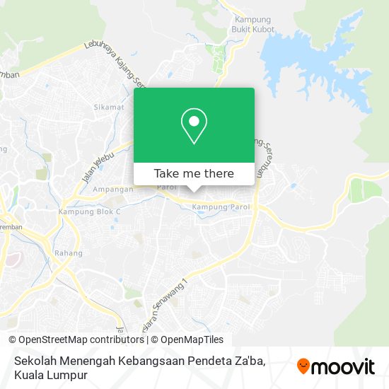 Sekolah Menengah Kebangsaan Pendeta Za'ba map