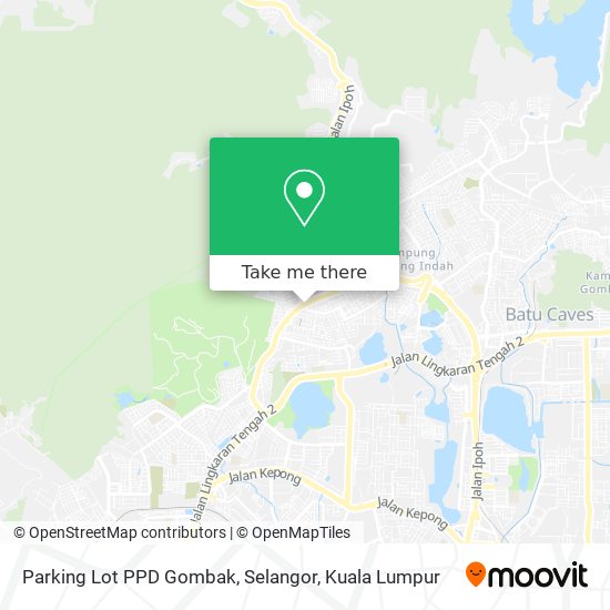 Parking Lot PPD Gombak, Selangor map