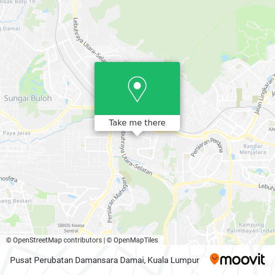 Peta Pusat Perubatan Damansara Damai