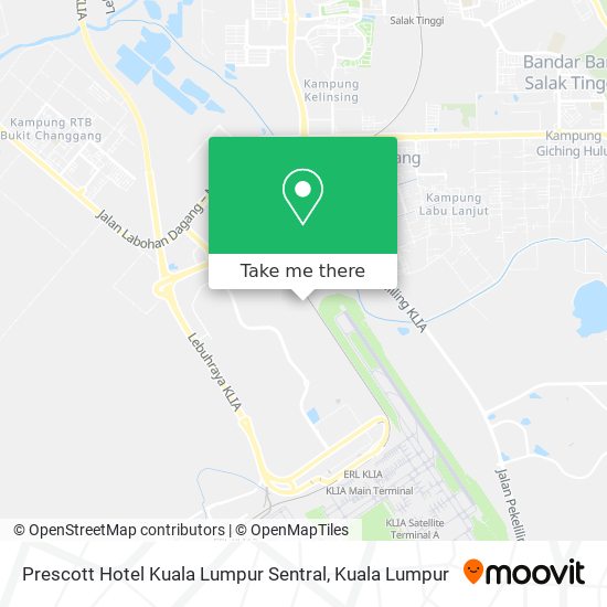 Prescott Hotel Kuala Lumpur Sentral map