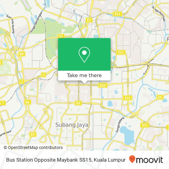 Bus Station Opposite Maybank SS15 map