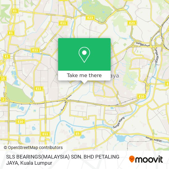 SLS BEARINGS(MALAYSIA) SDN. BHD PETALING JAYA map