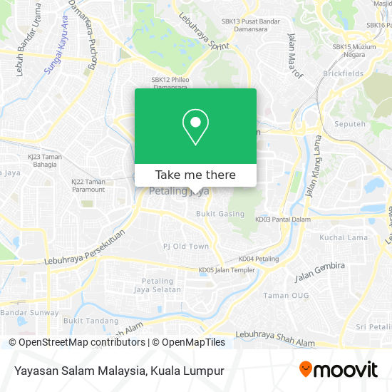 Yayasan Salam Malaysia map