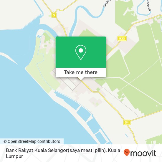 Peta Bank Rakyat Kuala Selangor(saya mesti pilih)