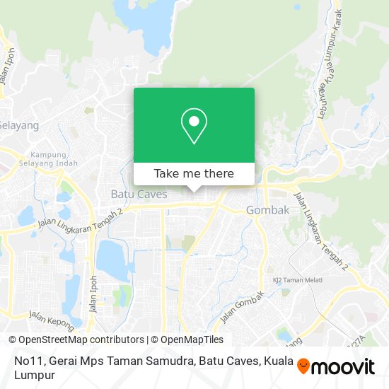 No11, Gerai Mps Taman Samudra, Batu Caves map