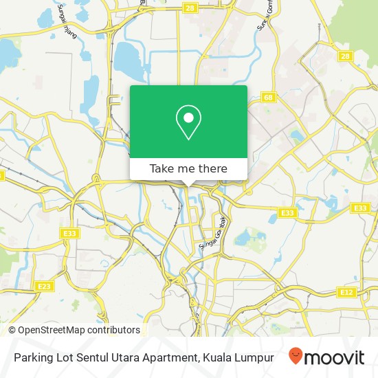 Parking Lot Sentul Utara Apartment map