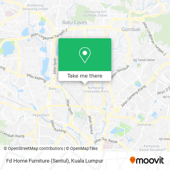 Fd Home Furniture (Sentul) map