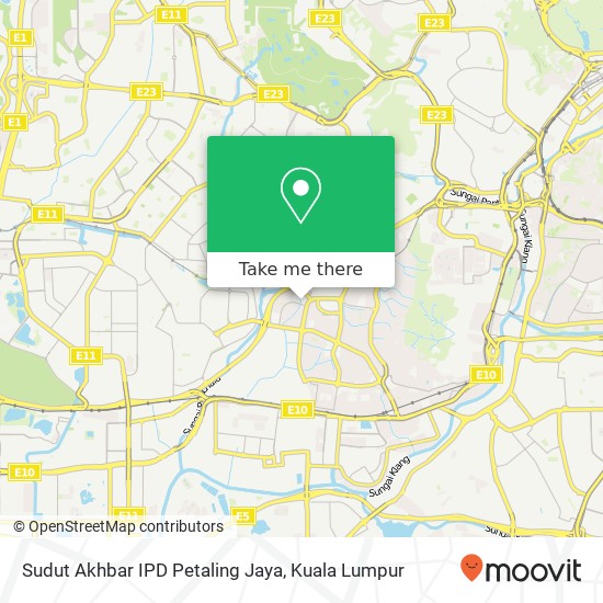 Sudut Akhbar IPD Petaling Jaya map