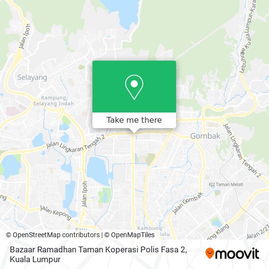 Peta Bazaar Ramadhan Taman Koperasi Polis Fasa 2