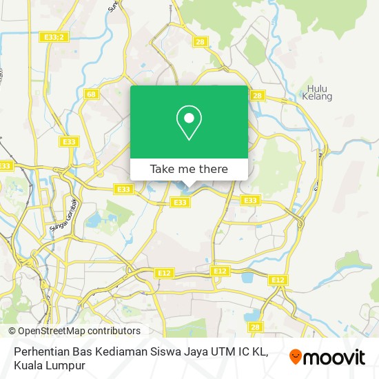 Peta Perhentian Bas Kediaman Siswa Jaya UTM IC KL