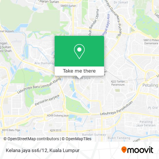 Kelana jaya ss6/12 map