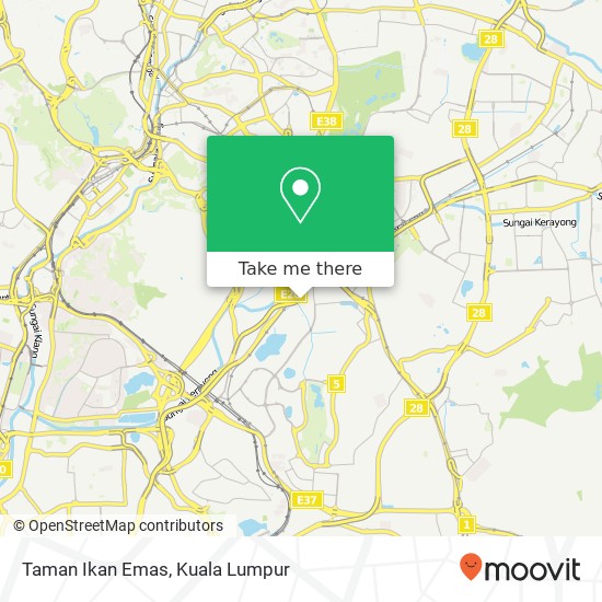 Taman Ikan Emas map