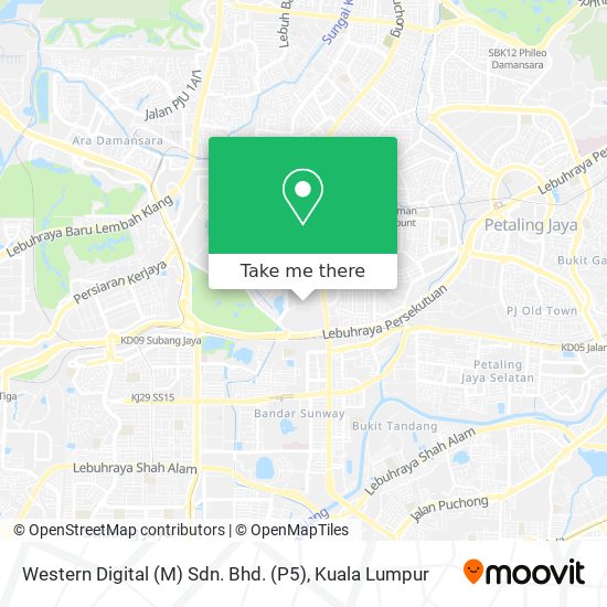 Peta Western Digital (M) Sdn. Bhd. (P5)