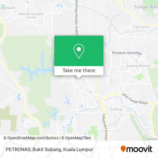 PETRONAS, Bukit Subang map