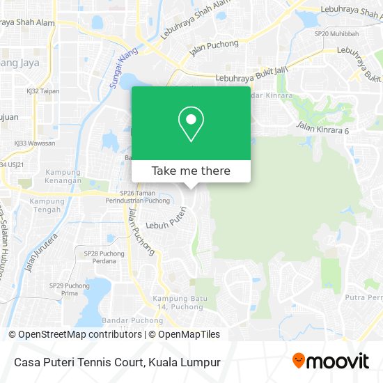 Casa Puteri Tennis Court map