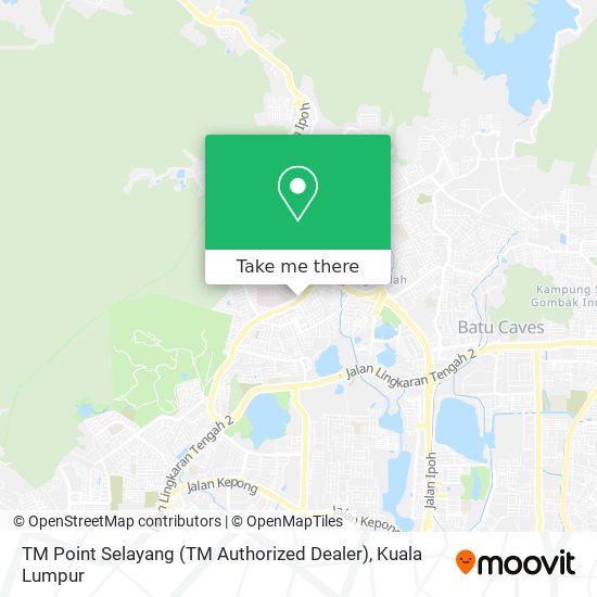Peta TM Point Selayang (TM Authorized Dealer)